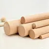 Venda Direta de Fábrica Madeira de Faia Tronco Redondo Sólido Vara de Tronco Redondo Sólido Vara de Madeira Vara Fina de Madeira Múltiplas Especificações DIY Decoração Artesanal Vara Redonda