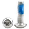 Tornillo adhesivo de cabeza redonda hexagonal de acero inoxidable 304, tornillo de cabeza plana hexagonal, tornillo antidesprendimiento, perno de encolado M3M4M5