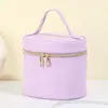 Bolsa de Cosméticos Sencilla con Patrón de Cocodrilo para Mujer, Bolsa de Almacenamiento Grande de Alta Gama, Neceser Portátil Impermeable para Viajes