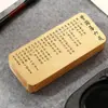 Pesa de Papel de Bronce Seis Mandamientos de Zeng Guofan, Adorno Artesanal de Cobre, Regalo con Caligrafía Grabada, Juego de Papelería de Cobre, Regla