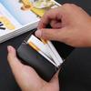 Tarjetero de oficina de gran capacidad para hombres y mujeres, estuche para tarjetas de presentación, suministros para exposiciones, tarjetero fijo de oficina para mujeres