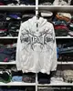Sudadera con cremallera y estampado de esqueleto, estilo vintage americano, suéter estampado, top nuevo de moda transfronterizo para hombre y mujer