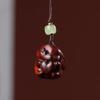 Colgante Llavero Charm para Teléfono DIY de Conejo con Corazón de Palo de Rosa