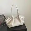 Bolso cubo de moda transfronterizo, textura tejida simple, elegante, versátil, casual, retro, bolso de hombro único, para el día a día, bolso para debajo del brazo