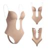 Ropa interior europea y americana, corsé de vientre con escote en V profundo, sujetador invisible, tirantes para el cuerpo, vestido de noche