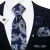 Corbata para Hombre, Pañuelo Cuadrado, Gemelos, Broche Set de 4 Piezas para Banquete de Negocios Decoración de Traje Camisa Corbata de Moda Fábrica Shengzhou