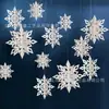 Copos de Nieve Estéreo Navideños Colgantes Decorativos Navideños Colgantes para Árbol de Navidad Decoración de Ambiente Diseño de Fondo para Eventos