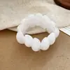 Pulseira Europeia e Americana Transfronteiriça de Pérolas com Contas Acrílicas, Pulseira de Estilo Étnico Retrô, Luxo Leve, Fashion, Joia de Mão Simples e Versátil