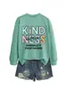 Amabilidad es gratis Amazon eBay sitio independiente de moda versátil para mujer otoño e invierno nueva sudadera