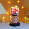 Regalo de San Valentín Rosa Luminosa para el Cumpleaños de la Novia Regalo Creativo Mini Ramo Flor de Jabón Novia