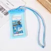 Bolsa Impermeável para Celular com Air Bag Transparente Flutuante Tela Sensível ao Toque Capa Impermeável de PVC Rafting Natação Mergulho Estojo Protetor Selado