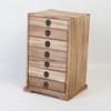 Caja de té Pu'er de madera maciza, bandeja de té retro, estante para té, caja de regalo con forma de pastel de hojas, caja de almacenamiento multicapa tipo cajón, estante de almacenamiento