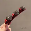 Clip para el Cabello de Poni con Pedrería Modelo Nuevo 2026, Pasador Exquisito de Gama Alta, Clip de Cabello Brillante de Pedrería a la Moda para Mujer, Pinza Lateral