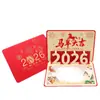 Tarjeta de Felicitación de Año Nuevo 2026 Estéreo de Alta Gama, Tarjeta Creativa de Bendición de Año Nuevo y Agradecimiento para Empleados Corporativos de Alta Gama
