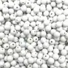 Cuentas redondas de acrílico de 4/6/8 mm, agujero recto, color sólido, material para abalorios hechos a mano DIY, cuentas lisas, cadena para teléfono móvil, cuentas sueltas