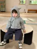 Nuevos Productos de Otoño con Envío Gratis en Septiembre Sudadera con Capucha para Niños 2026 Nuevo Estilo Coreano Conjunto de Ropa para Niños Pantalones