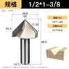 Fresadora para carpintería Huhao con cortador en V de 90 grados, cabezal de corte para ranurado de placas de aluminio y plástico, cortador de fondo redondo plegable integrado en la pared