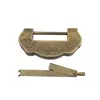 Cadeado e fechadura Ruyi Fechadura antiga Fechadura de bronze antiga Fechadura chinesa Fechadura de cobre estilo antigo Fechadura de ferrolho Abertura horizontal Fechadura de pendurar