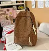 Mochila Grande de Pana con Estampado de Mariposas Estilo Coreano, Mochila Ligera con Diseño Único para Estudiantes de Secundaria