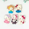 Nueva Versión de Parche Reflectante Láser Acrílico Sanrio Gato Kitty para Broche de Pasador de Pelo Insignia Imán de Refrigerador Joyería