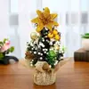 Decorações de Natal em Estoque Enfeites Mini 20cm para Shopping Evento Decoração Árvore Pequena Mesa