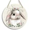 Decoración de pared de Pascua decoración de pared letrero pastoral colgante de puerta de madera colgante de bienvenida cruz colgante colgante de pared colgante de pared
