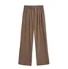 Pantalones Casuales Rectos Americanos para Mujer, Nuevo Estilo Otoño, Pantalones Anchos Holgados, Color Sólido, Estilo Perezoso, Pantalones Largos Deportivos con Cordón