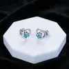 Brincos de Patinha de Cachorro Coração Europeus e Americanos Populares da Moda Aliexpress Transfronteiriços Brincos Vazados de Pegada de Amor para Mulheres