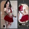Lencería Sexy para Provocar y Seducir, Estilo Academia del Deseo Puro, Atuendo JK a la Cadera, Falda Plisada Sexy, Uniforme Revelador de Glúteos Qqny