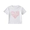Camiseta feminina de manga curta com estampa de amor, nova, alta, gola redonda, justa, umbigo, Spice Girls