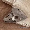 Pinza para el Cabello Triángulo con Botón de Tela Estilo Coreano para Mujer, Pasador para la Parte Posterior de la Cabeza, Nuevo Pinza de Tiburón de Moda para el Cabello