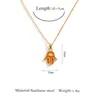 Collar con Colgante Estilo Europeo y Americano Transfronterizo Ojo del Diablo Acero Inoxidable, Cadena para Clavícula Versátil Personalizada Joyería