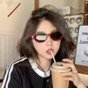 Óculos de Sol Cat-Eye de Celebridade da Internet para Mulheres, Estilo Menina Doce e Picante Y2K de Alta Qualidade, Óculos de Sol com Proteção UV para Homens, Óculos de Sol da Moda