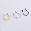 Piercing para la nariz europeo y americano, de acero de titanio, doble círculo pequeño, venta al por mayor, AliExpress, eBay, Amazon, gran oferta.