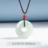 Colgante Hebilla de Paz Cui Tianshan Collar de Pareja de Jade Paisaje Femenino Flor Flotante de Hielo Alto Color de Jade Hebilla de Paz Completa