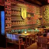 Coleção de canções folclóricas pano de parede de taverna estilo étnico toldo pano para pendurar tapeçaria boêmia pano de teto decoração pano de fundo de palco