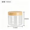 Pote Transparente Personalizado de PET 68 Dentes Pote de Plástico Grau Alimentício Garrafa Plástica de Grande Capacidade Pote para Embalagem de Lanches Garrafa de Boca Larga