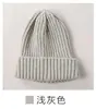 Gorro elegante para mujer, otoño e invierno, color sólido, combinable, tejido, grueso, ligero, de lana puntiaguda, cálido, tipo jersey para hombre.