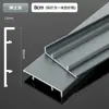 Con base de aleación de aluminio zócalo muy estrecho ultrafino a presión aluminio al por mayor minimalista metal cepillado línea de pie