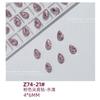 Arte de Uñas Diamantes de Cristal Irregulares Rosa de Fondo Puntiagudo, Diamantes de Corazón Inclinados, Decoraciones para Uñas de Gota de Agua con Forma de Hacha, Aurora