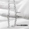 Corrente de joia em aço titânio vácuo elétrico ouro 18K mais corrente longa corrente de cauda corrente quadrada redonda corrente de amor corrente DIY feita à mão