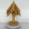 Alfombrilla Aislante para Árbol de Navidad de Gama Alta, Decoración de Mesa, Posavasos Creativo para Ollas Anti-quemaduras de Madera Maciza para Árbol, Regalo de Navidad