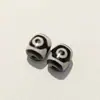 Pulsera de Ágata Natural Dzi Ojo de Tigre Tres Ojos Negro y Blanco Alto Contenido de Aceite de Taiwán con Cuentas [Grado a]
