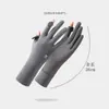 Guantes de Seda Helada de Verano con Protección Solar para Mujer, Antideslizantes, Pantalla Táctil, Anti-UV, Sombrilla, Guantes de Protección Solar para Conducir y Ciclismo, Estilo Largo