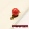 Maçaneta de Porta de Armário Sete Cores, Maçaneta Cerâmica de Furo Único para Gavetas de Armário, Maçaneta Simples de Liga de Zinco para Móveis de Armário, Transfronteiriça