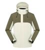 Chaqueta de Forro Polar de Tres en Uno Estilo Nuevo para Hombre, Bloques de Color, Desmontable, Cálida, Cortavientos e Impermeable para Exteriores, Personalizable