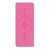 Esterilla de yoga de goma PU transfronteriza, antideslizante, para fitness en casa, para estudio de yoga, con línea de posición, esterilla de yoga Tyrant, entrega gratuita