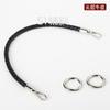 Cuerda redonda de cuero tejida a mano de 8 mm para llevar en la muñeca, correa de repuesto diagonal para bolso, accesorios para bolsos DIY, 51 accesorios