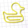 En Stock Clip para Papel Metálico de Patito Creativo Clips Metálicos con Forma de Animal Almacenamiento para Estudiantes Clips para Libros Papelería Suministros de Oficina