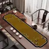 Bandera de Mesa Nuevo Tapete de Té Chino Estilo Chino Clásico Tapete de Mesa de Té Zen Impermeable Absorbente con Forma Especial